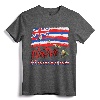 Hawaiian Islands Flag Native Hawaiian T-Shirt - Hawaii Map Design Tee for Men, Women, Children - Aloha Party Apparel