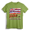Hawaiian Islands Flag Native Hawaiian T-Shirt - Hawaii Map Design Tee for Men, Women, Children - Aloha Party Apparel