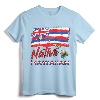 Hawaiian Islands Flag Native Hawaiian T-Shirt - Hawaii Map Design Tee for Men, Women, Children - Aloha Party Apparel