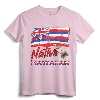 Hawaiian Islands Flag Native Hawaiian T-Shirt - Hawaii Map Design Tee for Men, Women, Children - Aloha Party Apparel