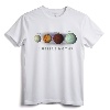 Jupiter Planet Moons Europa Io Callisto Ganymede Space T-Shirt - Retro Nebula Graphic Print for Space Enthusiasts