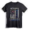 Vintage Veteran Of The United States Air Force T-Shirt - Patriotic US Air Force Apparel with Betsy Ross Flag for Veterans and Family