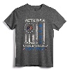 Vintage Veteran Of The United States Air Force T-Shirt - Patriotic US Air Force Apparel with Betsy Ross Flag for Veterans and Family