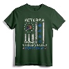 Vintage Veteran Of The United States Air Force T-Shirt - Patriotic US Air Force Apparel with Betsy Ross Flag for Veterans and Family