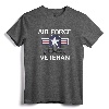 Air Force Veteran T-Shirt with Vintage Roundel and F15 Jet - Patriotic Gift for US Military Veterans