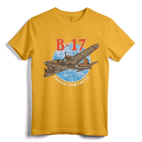 B-17 Flying Fortress World War 2 T-Shirt - Vintage Military Aircraft Tee for Aviation Enthusiasts and History Buffs