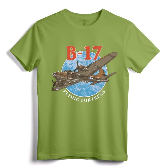 B-17 Flying Fortress World War 2 T-Shirt - Vintage Military Aircraft Tee for Aviation Enthusiasts and History Buffs