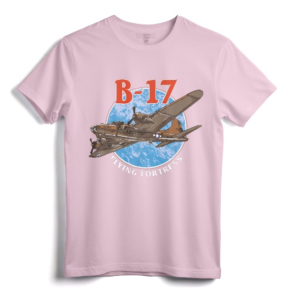 B-17 Flying Fortress World War 2 T-Shirt - Vintage Military Aircraft Tee for Aviation Enthusiasts and History Buffs