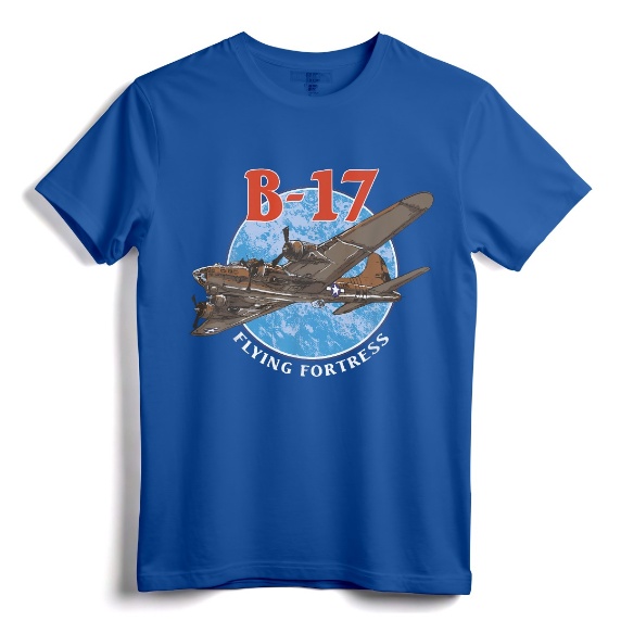 B-17 Flying Fortress World War 2 T-Shirt - Vintage Military Aircraft Tee for Aviation Enthusiasts and History Buffs