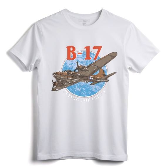 B-17 Flying Fortress World War 2 T-Shirt - Vintage Military Aircraft Tee for Aviation Enthusiasts and History Buffs