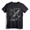 P-51D Mustang Vintage NAA Fighter Plane T-Shirt - WWII USAAF Military Aircraft Tee for Aviators and Airshow Enthusiasts