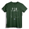 F-16 Shirt Military Air Force F16 Fighter Jet Tee - Vintage Design for Air Force Aviators and Military Pilots