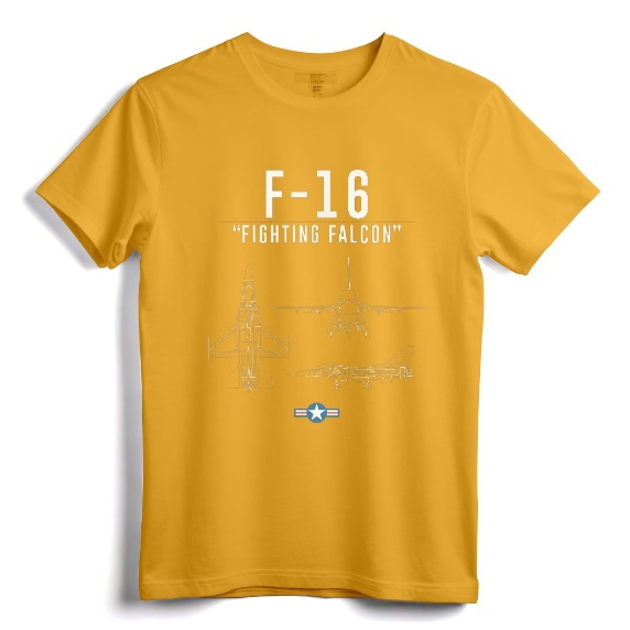 F-16 Shirt Military Air Force F16 Fighter Jet Tee - Vintage Design for Air Force Aviators and Military Pilots