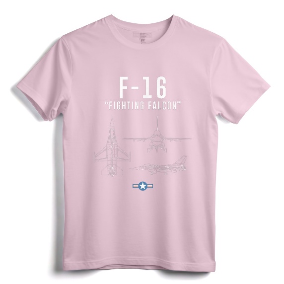 F-16 Shirt Military Air Force F16 Fighter Jet Tee - Vintage Design for Air Force Aviators and Military Pilots