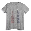 American Flag USA Fighter Jet Con Trail T-Shirt - Patriotic Aviation Apparel for Men, Women, and Kids
