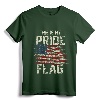 Patriotic T-Shirt - This Is My Pride Flag USA American 4th of July Tee for Proud Citizens - Perfect Gift for Family on Independence Day and Flag Day