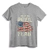 Patriotic T-Shirt - This Is My Pride Flag USA American 4th of July Tee for Proud Citizens - Perfect Gift for Family on Independence Day and Flag Day