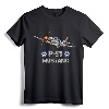 American World War 2 P-51 Mustang Fighter Airplane T-Shirt - Patriotic WW2 Aviation Apparel for History Buffs and Enthusiasts