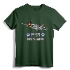 American World War 2 P-51 Mustang Fighter Airplane T-Shirt - Patriotic WW2 Aviation Apparel for History Buffs and Enthusiasts