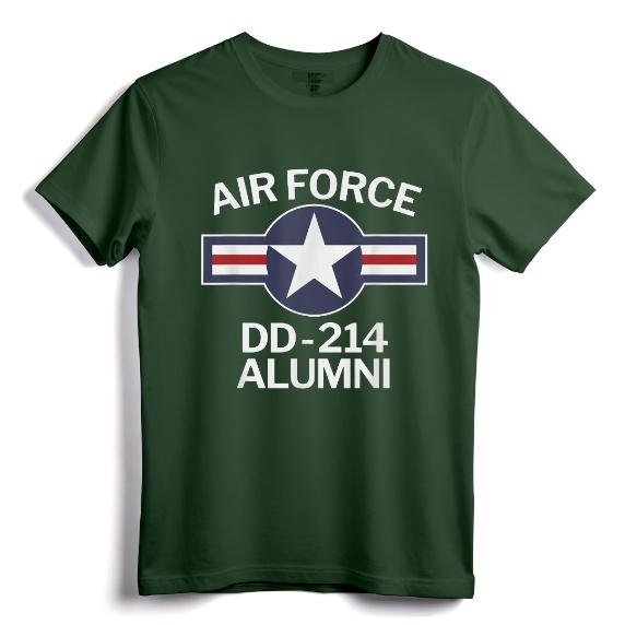 Air Force DD-214 Alumni DD214 T-Shirt - Vintage Roundel Tee for Air Force Veterans and Military Alumni