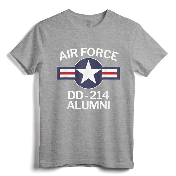 Air Force DD-214 Alumni DD214 T-Shirt - Vintage Roundel Tee for Air Force Veterans and Military Alumni