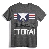 Air Force Veteran Sweatshirt with Vintage Roundel and F15 Jet - Patriotic Military Apparel for US Veterans