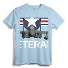 Air Force Veteran Sweatshirt with Vintage Roundel and F15 Jet - Patriotic Military Apparel for US Veterans