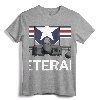 Air Force Veteran Sweatshirt with Vintage Roundel and F15 Jet - Patriotic Military Apparel for US Veterans