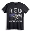 RED Friday Military Shirts Air Force USAF US Flag Veteran T-Shirt - Patriotic Support Our Troops Tee for Military Family & Veterans