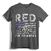 RED Friday Military Shirts Air Force USAF US Flag Veteran T-Shirt - Patriotic Support Our Troops Tee for Military Family & Veterans