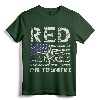 RED Friday Military Shirts Air Force USAF US Flag Veteran T-Shirt - Patriotic Support Our Troops Tee for Military Family & Veterans