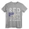 RED Friday Military Shirts Air Force USAF US Flag Veteran T-Shirt - Patriotic Support Our Troops Tee for Military Family & Veterans