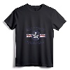 Women's Air Force Veteran with Vintage Roundel Grunge V-Neck T-Shirt - Patriotic Military Retirement Gift for Her