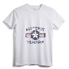 Women's Air Force Veteran with Vintage Roundel Grunge V-Neck T-Shirt - Patriotic Military Retirement Gift for Her