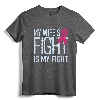 My Wife's Fight Is My Fight Breast Cancer Support T-Shirt - Husband's Breast Cancer Awareness Tee for Advocacy and Solidarity