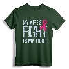 My Wife's Fight Is My Fight Breast Cancer Support T-Shirt - Husband's Breast Cancer Awareness Tee for Advocacy and Solidarity