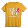 My Wife's Fight Is My Fight Breast Cancer Support T-Shirt - Husband's Breast Cancer Awareness Tee for Advocacy and Solidarity