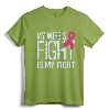 My Wife's Fight Is My Fight Breast Cancer Support T-Shirt - Husband's Breast Cancer Awareness Tee for Advocacy and Solidarity