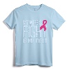 My Wife's Fight Is My Fight Breast Cancer Support T-Shirt - Husband's Breast Cancer Awareness Tee for Advocacy and Solidarity