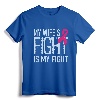 My Wife's Fight Is My Fight Breast Cancer Support T-Shirt - Husband's Breast Cancer Awareness Tee for Advocacy and Solidarity