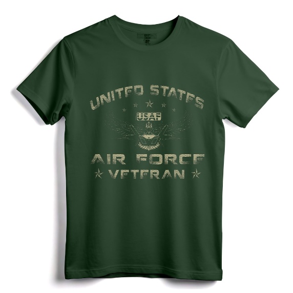 Vintage USA Flag Proud US Air Force Veteran T-Shirt for Men Women - Patriotic Military Apparel for Veteran's Day