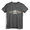 Vintage Air force Stylized Star Roundel T-Shirt - Retro Military Apparel for Air Force Enthusiasts and Veterans