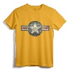 Vintage Air force Stylized Star Roundel T-Shirt - Retro Military Apparel for Air Force Enthusiasts and Veterans
