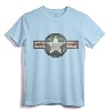 Vintage Air force Stylized Star Roundel T-Shirt - Retro Military Apparel for Air Force Enthusiasts and Veterans