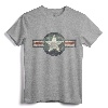 Vintage Air force Stylized Star Roundel T-Shirt - Retro Military Apparel for Air Force Enthusiasts and Veterans