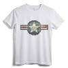 Vintage Air force Stylized Star Roundel T-Shirt - Retro Military Apparel for Air Force Enthusiasts and Veterans