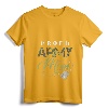 Womens Proud Army Mom Art | Cute Military Mama Design USA Gift V-Neck T-Shirt - Camouflage Army Mom Tee for Military Family Support