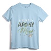 Womens Proud Army Mom Art | Cute Military Mama Design USA Gift V-Neck T-Shirt - Camouflage Army Mom Tee for Military Family Support
