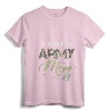 Womens Proud Army Mom Art | Cute Military Mama Design USA Gift V-Neck T-Shirt - Camouflage Army Mom Tee for Military Family Support