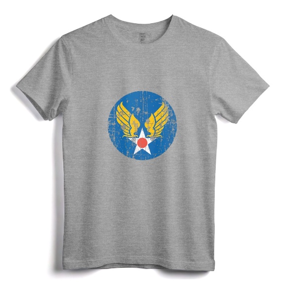 Vintage US Army Air Force T-Shirt - Historic Logo Tee for WWII Veterans and Military Enthusiasts